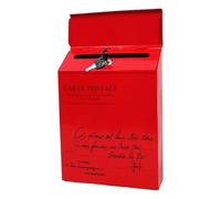 Cassetta delle lettere montata a parete, per esterni, resistente alle intemperie, con serratura, cassetta delle lettere con chiave e guarnizione impermeabile, per giardino, casa, terrazza, cortile