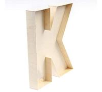 Cassetta delle lettere riempibile a mano a forma di lettera K riempibile dalla A alla Z