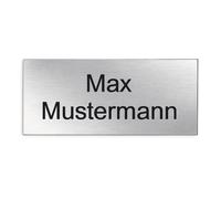 Cassetta delle lettere Targa campanello targhetta Porta Nome Ufficio con incisione autoadesivo rettangolare | laser permanente | Dimensioni 60 X 20 mm e 80 X 35 mm