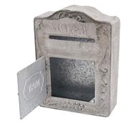 Cassetta delle Lettere Vintage da Parete, Stile Retrò per la Casa, Colore Grigio