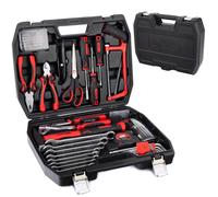 Cassetta di Attrezzi Completa 65 Pezzi Set Attrezzi da Lavoro con Valigetta Casa