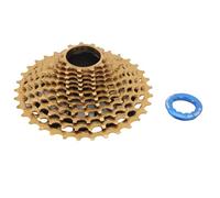Cassetta di biciclette a 12 velocità 34T Design vuoto senza resistenza ad alta resistenza Flyeling rotazione liscia facile Installazione Bike Sostituzione dell'accessorio per bici (Oro)