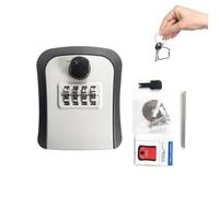 Cassetta Di Blocco Delle Chiavi Esterne-PP Monte A Parete Pesante, Codice Di Sicurezza A 4 Cifre Chiave Sicuro, Deposito Resistente Alle Intemperie | Protezione Antifurto Accesso Comodo Per La Sicurez
