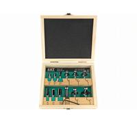 Cassetta di frese ENT 12 pezzi HW (HM) in cassetta di legno small silver