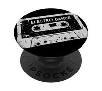 Cassetta di musica Electro Dance Throwback Vintage PopSockets PopGrip Adesivo
