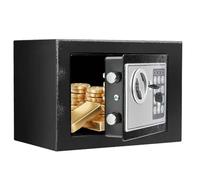 Cassetta di sicurezza 17 x 23 x 17 cm, piccola cassetta di sicurezza per la casa, 6,6 l, scatola di sicurezza per documenti e contanti con tastiera digitale, cassetta di sicurezza per la casa con
