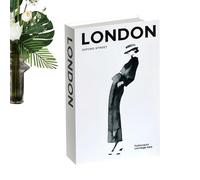 Cassetta di sicurezza a forma di libro dei contanti, realistica, per risparmiare denaro, per gioielli, oggetti di valore, casa, dormitorio, ufficio, scaffale 'appartamento