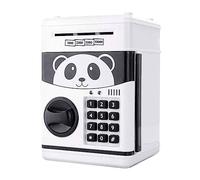 Cassetta di Sicurezza, Cartoon Electric ATM Password Piggy Bank Safe Box Risparmia monete Denaro contante Giocattoli for bambini Bambini che risparmiano Mini bancomat Regali for(Panda)