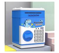 Cassetta di Sicurezza, Cartoon Electric ATM Password Piggy Bank Safe Box Risparmia monete Denaro contante Giocattoli for bambini Bambini che risparmiano Mini bancomat Regali for(Dinosaur)