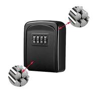 Cassetta di Sicurezza, Cassetta di sicurezza a chiave, cassetta for chiavi in lega alluminio fissata al muro Scatole chiusura a combinazione for a a 4 cifre resistenti alle intemperie(Metal-04)