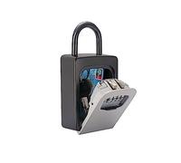 Cassetta di Sicurezza, Cassetta di sicurezza a chiave, cassetta for chiavi in lega alluminio fissata al muro Scatole chiusura a combinazione for a a 4 cifre resistenti alle intemperie(Métal)