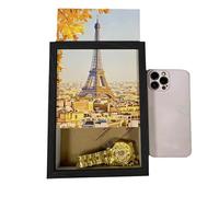 Cassetta Di Sicurezza - Decorazione Da Parete In Legno A Forma Di Cornice Per Foto, Scomparto | Per La Camera, La Famiglia, La Sicurezza Domestica, Il Negozio, Denaro Contante, Gioielli, Corni