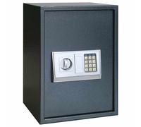 vidaXL Cassetta di sicurezza digitale Grigio scuro 35 x 31 x 50 cm