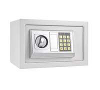 Cassetta di sicurezza digitale Mini casseforti in acciaio Salvadanaio Piccola password domestica Chiave di sicurezza Cassetta di sicurezza Conserva documenti di gioielli in contanti(White-large)