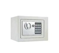 Cassetta di sicurezza digitale Mini casseforti in acciaio Salvadanaio Piccola password domestica Chiave di sicurezza Cassetta di sicurezza Conserva documenti di gioielli in contanti(White-small)