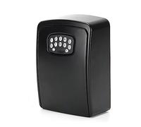 Cassetta di sicurezza for chiavi da esterno ， Scatola segreta impermeabile for chiavi intelligenti con codice Tuya APP Sblocco a parete Antifurto Chiave Cassetta di sicurezza Organizzatore(Noir)