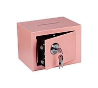 Cassetta di sicurezza for documenti Cassetta di sicurezza for ufficio in metallo Armadio di sicurezza in acciaio Cassetta di sicurezza for certificato di casa Cassetta di sicurezza for chiavi(Pink)
