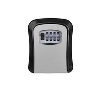Cassetta di sicurezza for la memorizzazione delle chiavi della password ， Cassetta delle chiavi for installazione a parete con combinazione a 4 cifre impermeabile sicura for la casa all'aperto(Grey)