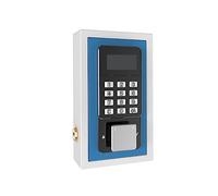 Cassetta di sicurezza for montaggio a parete, scatola di immagazzinaggio chiavi App Remote Organizer Password Codice di sicurezza Lock No Key Home Safe Lockbox(Blue and WIFI)
