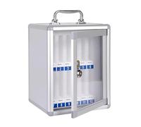 Cassetta di sicurezza for telefono, supporto for cellulare in lega di alluminio, con scomparti profondi e maniglia, organizer portatile for telefono, lucchetto for telefono da parete, cassaforte for t