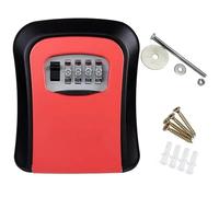 Cassetta di sicurezza impermeabile per chiavi, montaggio a parete, con codice a combinazione a 4 cifre, armadietto segreto sicuro per casa e viaggio