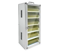 Cassetta di sicurezza in alluminio per cellulari con chiave, 24 scomparti, organizer per cellulari, per riporre cellulari a parete in ufficio, in sala riunioni o al ristorante(Silver,72-bit)
