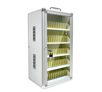 Cassetta di sicurezza in alluminio per cellulari con chiave, 24 scomparti, organizer per cellulari, per riporre cellulari a parete in ufficio, in sala riunioni o al ristorante(Silver,60-bit)
