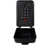 Cassetta di sicurezza per chiavi a pulsante da esterno, impermeabile, per montaggio a parete, con codice da 1 a 12 cifre, in lega di alluminio, per chiavi, carte, unità USB, accesso sicuro