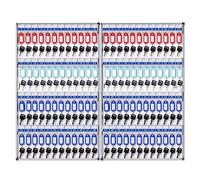 Cassetta di sicurezza per chiavi in metallo da parete con ampio armadietto organizer per chiavi per la gestione immobiliare e concessionarie auto Cassetta di sicurezza per chiavi da parete con ca