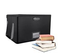 Cassetta di sicurezza per documenti a prova di fuoco - Borsa per documenti ignifuga con chiusura a chiave - Organizer portatile sigillato per schedari di grande capacità per cartella legale di file di