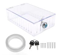 Cassetta di sicurezza per termostato grande |Cover Trasparente Universale con Chiave per Termostati da Parete |Termostato Guardia per il Risparmio Elettricità in Case/Uffici/Scuole