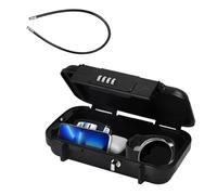 Cassetta di sicurezza portatile con codice per viaggi, scatola di sicurezza con combinazione con cavo metallico rimovibile, mini cassaforte per chiavi, impermeabile, per hotel, sport, luoghi, ufficio,