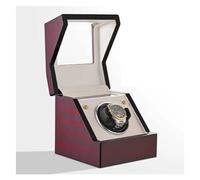 Cassetta di Sicurezza, Scatola Avvolgitore Automatico For Orologi In Legno Impronta Digitale Touch Meccanismo Silenzioso Movimento Scatole For Strumenti For La Raccolta Di Da Polso(Rot)