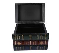 Cassetta di Sicurezza, Scatola per Libri Falsi Cassetta di Sicurezza Speciale a Forma di Libro Scatole per Libri Decorativi Decorazioni per Libri Antichi in Legno Scatola per