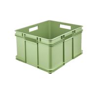 keeeper cassetta di trasporto maniglie, Euro-Box XXL, 52 x 43 x 28 cm, Bruno Eco Line, verde (Eco Grass Green)