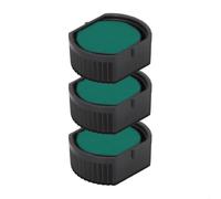 Cassetta d'inchiostro per Colop Printer R 12 | Cartuccia Colop E/R12 (confezione da 3 - verde)