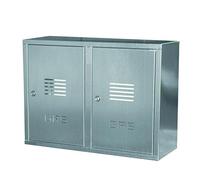 Cassetta doppia contatore gas in lamiera zincata cass.cont.gas doppia inox h50 l80 p25