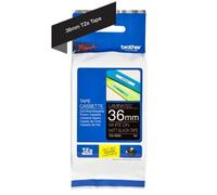 Cassetta etichettatrice Brother TZE-M365 laminata opaca 36 mm bianco su nero