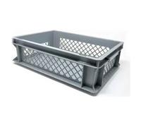 Cassetta EUROPA forata per alimenti Grigio (40x30x17cm) EC4317FLMEGR