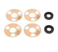 Cassetta Fai-da-te con 4 Bobine, Ruote in Metallo Premium, Cassetta in Bobina Vuota per la Registrazione Musicale (GOLD)
