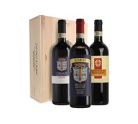 Cassetta Fattoria dei Barbi con Brunello, Chianti e Morellino
