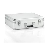 Cassetta for password in lega di alluminio, scatola for documenti in valigia, cassetta for strumenti sicuri, cassetta for attrezzi hardware(Silver)