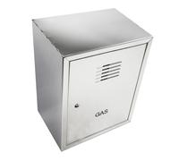 Cassetta gas H 50 x L 30 x P 30cm cassonetto contenitore inox per contatore