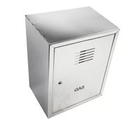Cassetta gas H 55 x L 30 x P 30cm cassonetto contenitore inox per contatore