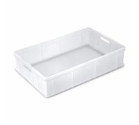 Cassetta Giganplast Service Sovrapponibile per Alimenti Bianco cm.60x40x13h