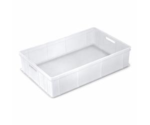 Cassetta Giganplast Service Sovrapponibile per Alimenti Bianco cm.60x40x13h