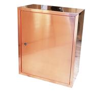 Cassetta H 55 x L 45 x P 25cm cassonetto contenitore rame sportello cieco