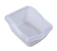 Cassetta igienica Cleany Cat con bordo - bianco