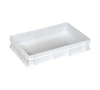 Cassetta Impasto Pizza Service Sovrapponibile Bianca 60x40x10cm MOBIL - Pizzeria