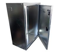 Cassetta in kit per contatore gas (PUGLIELLI SRL certificata ISO 9001:2015) acciaio zincato 6/10 (70 x 40 x 25)